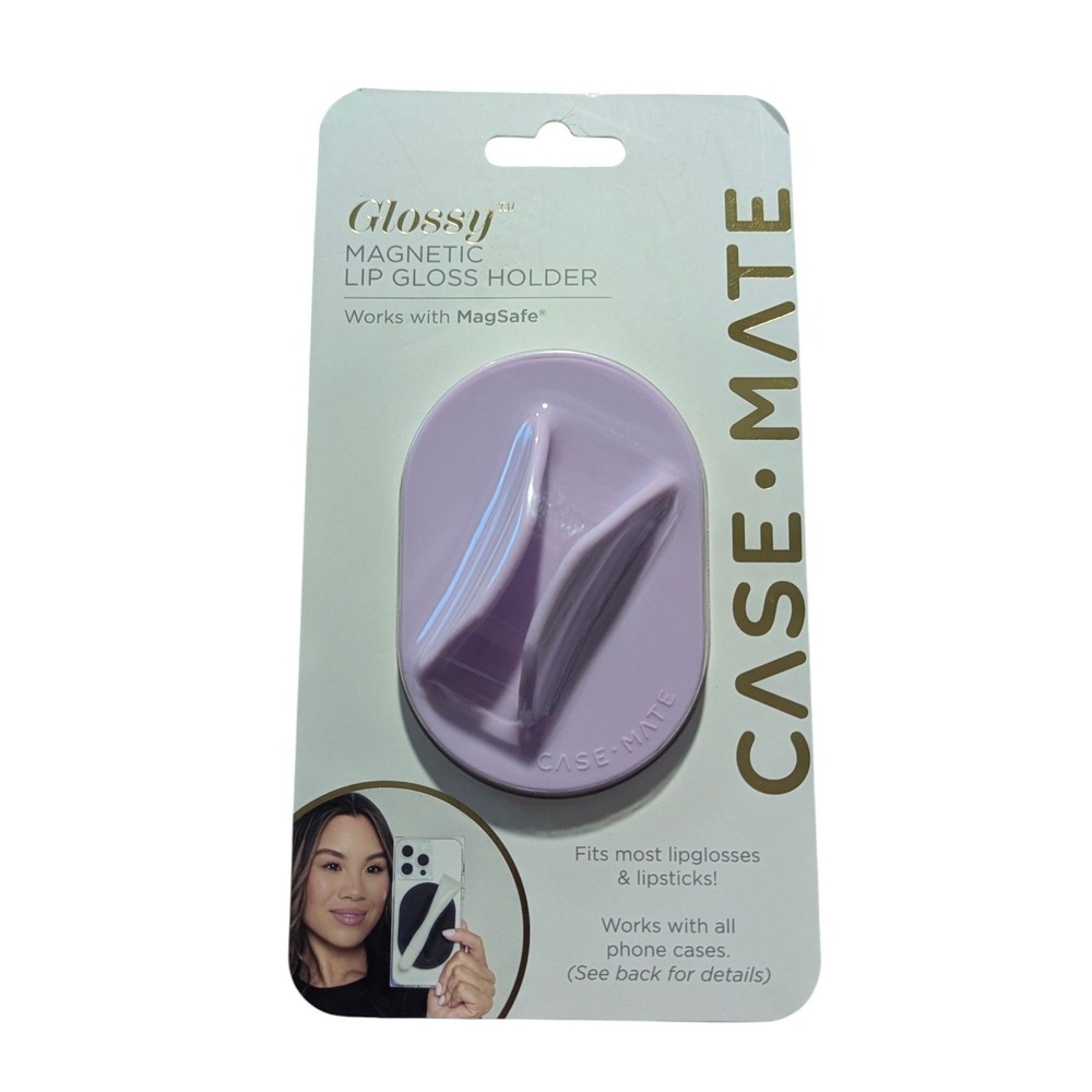 O9-N Case-Mate Magnetic Lip Gloss Holder Works W/Magsafe - Purple